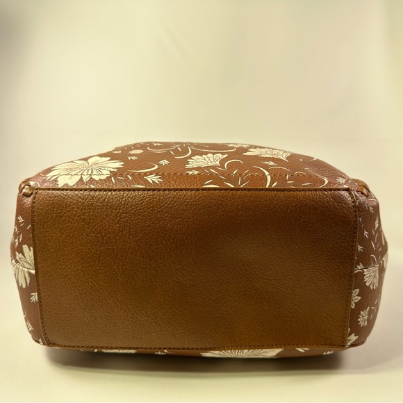 Women’s Style &Co 4 Poster Brown Floral Hobo/Shoulder Bag - Picture 6 of 11